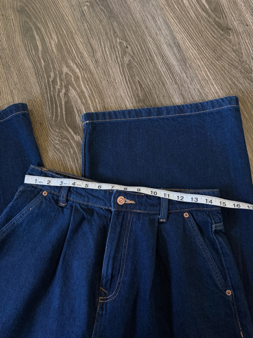 Zara Navy Wide-Leg Women's Jeans size‎ 4 - Picture 4 of 4